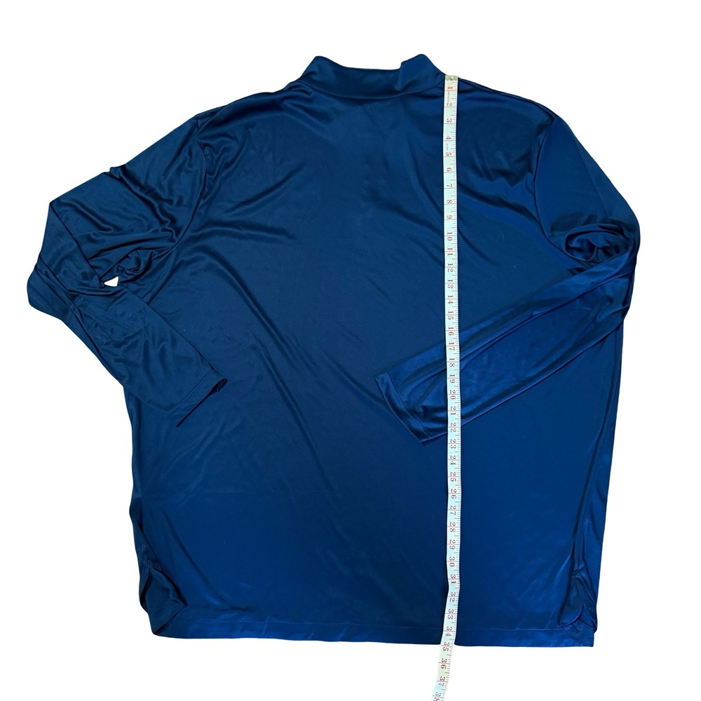Fanatics Cleveland Guardians Mens 5XL Navy Blue Quarter Zip Pullover Performance - Picture 2 of 9
